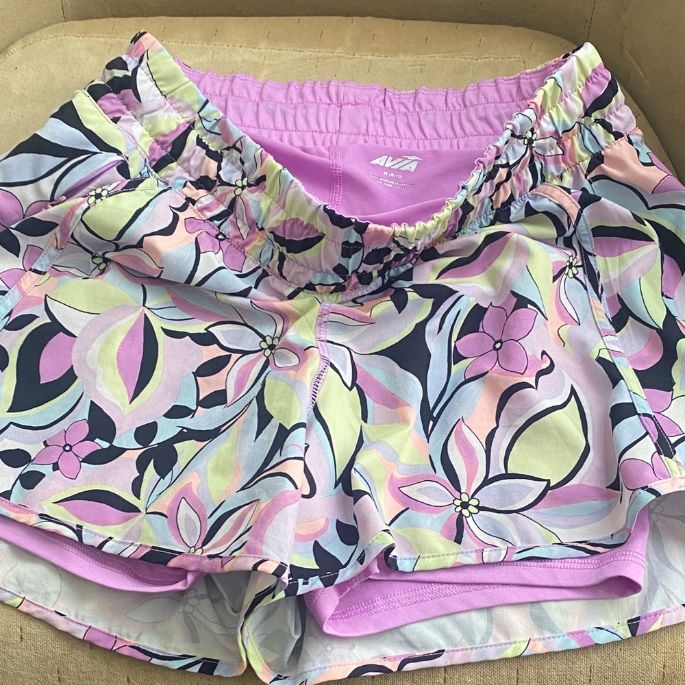 Avia Multicolor Floral Athletic Shorts